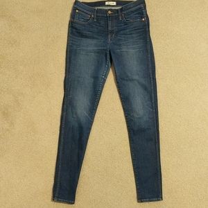 Madewell 30 Tall 9" high rise skinny jeans